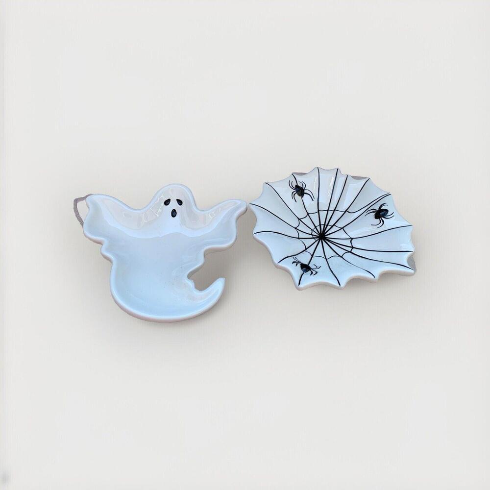 Target Home Halloween Ghost Spider Shaped Serving Dishes Bowl Dining Party Decor - Picture 4 of 7